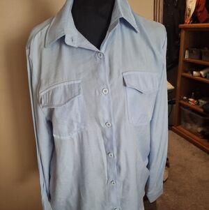 Light Blue Button-Up Shirt